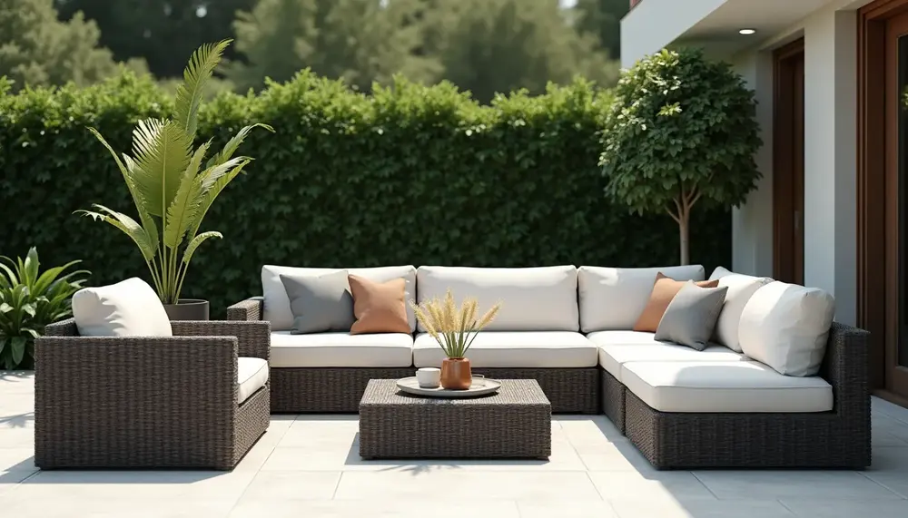 Das Garten Lounge Set geflochten: Eleganz und Komfort im Freien